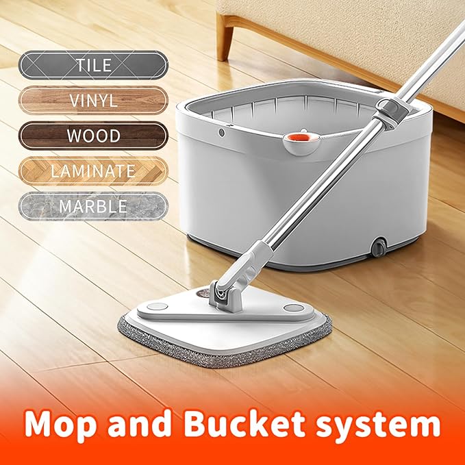 Spin Mop and Bucket